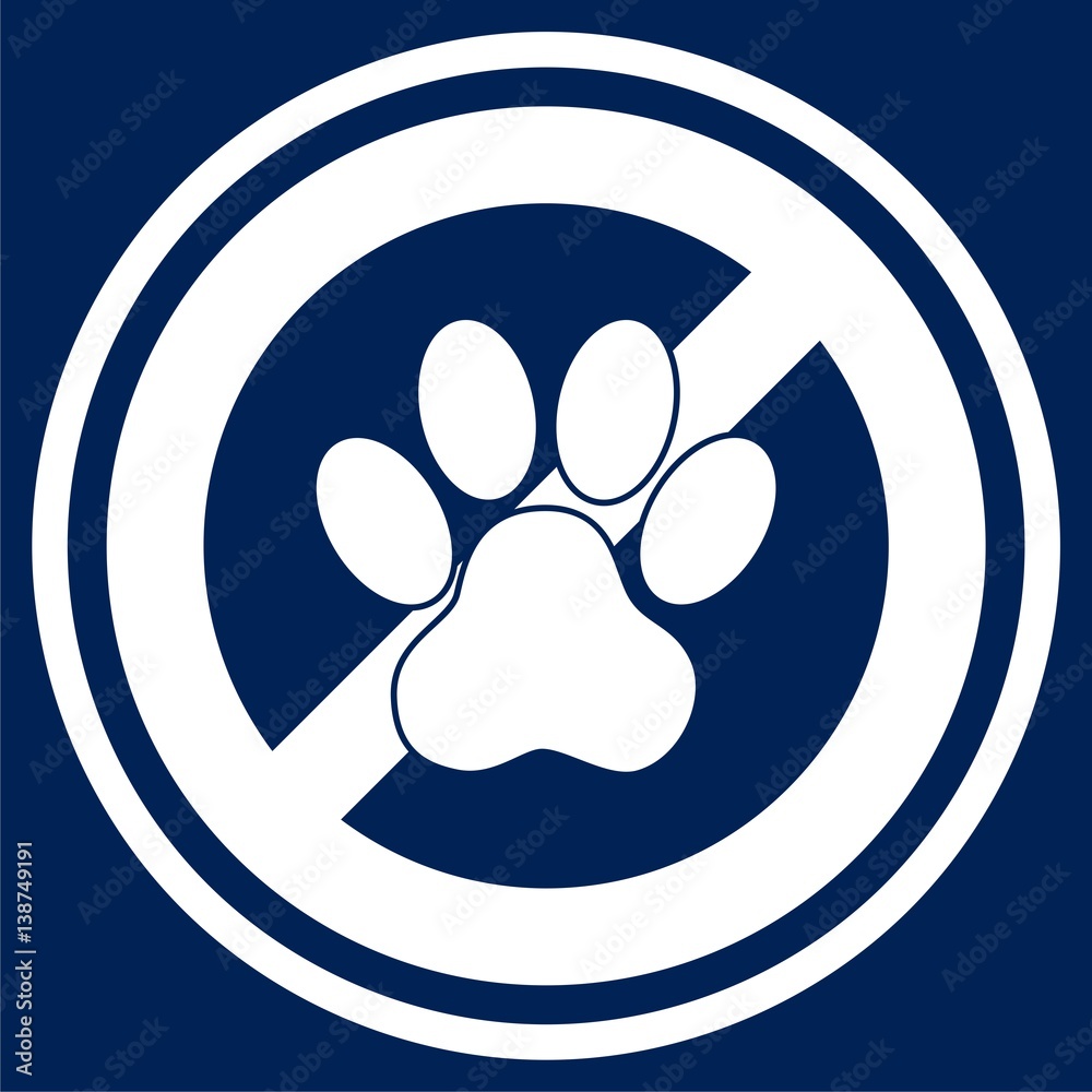 No pets Sign - Illustration No pets Sign - Illustration