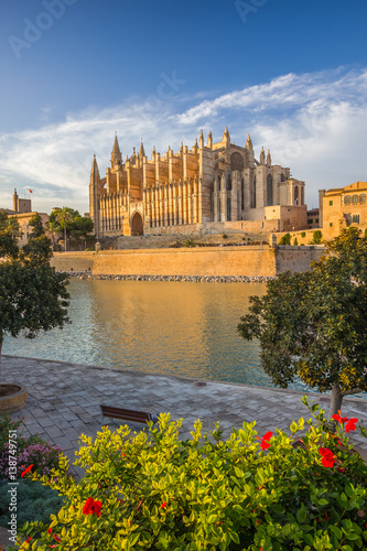 The Cathedral of Santa Maria of Palma de Mallorca, La Seu, Spain