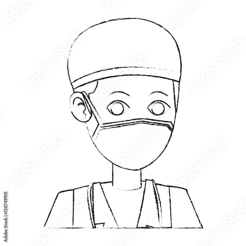 surgeon medical doctor icon image vector illustration design 