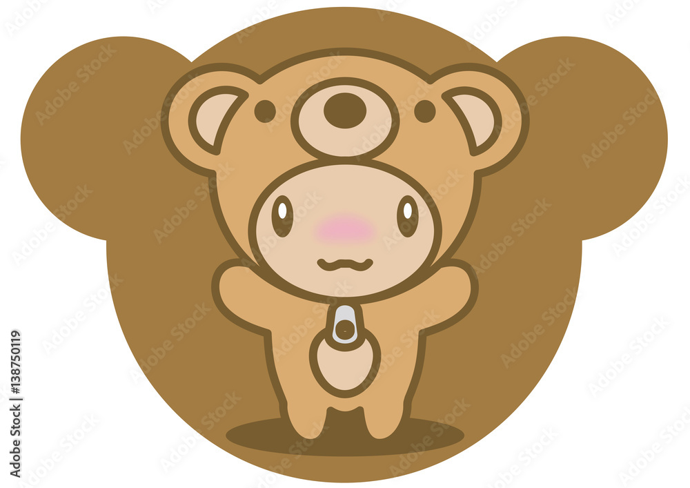 The stuffed toy of the bear The stuffed toy of the bear