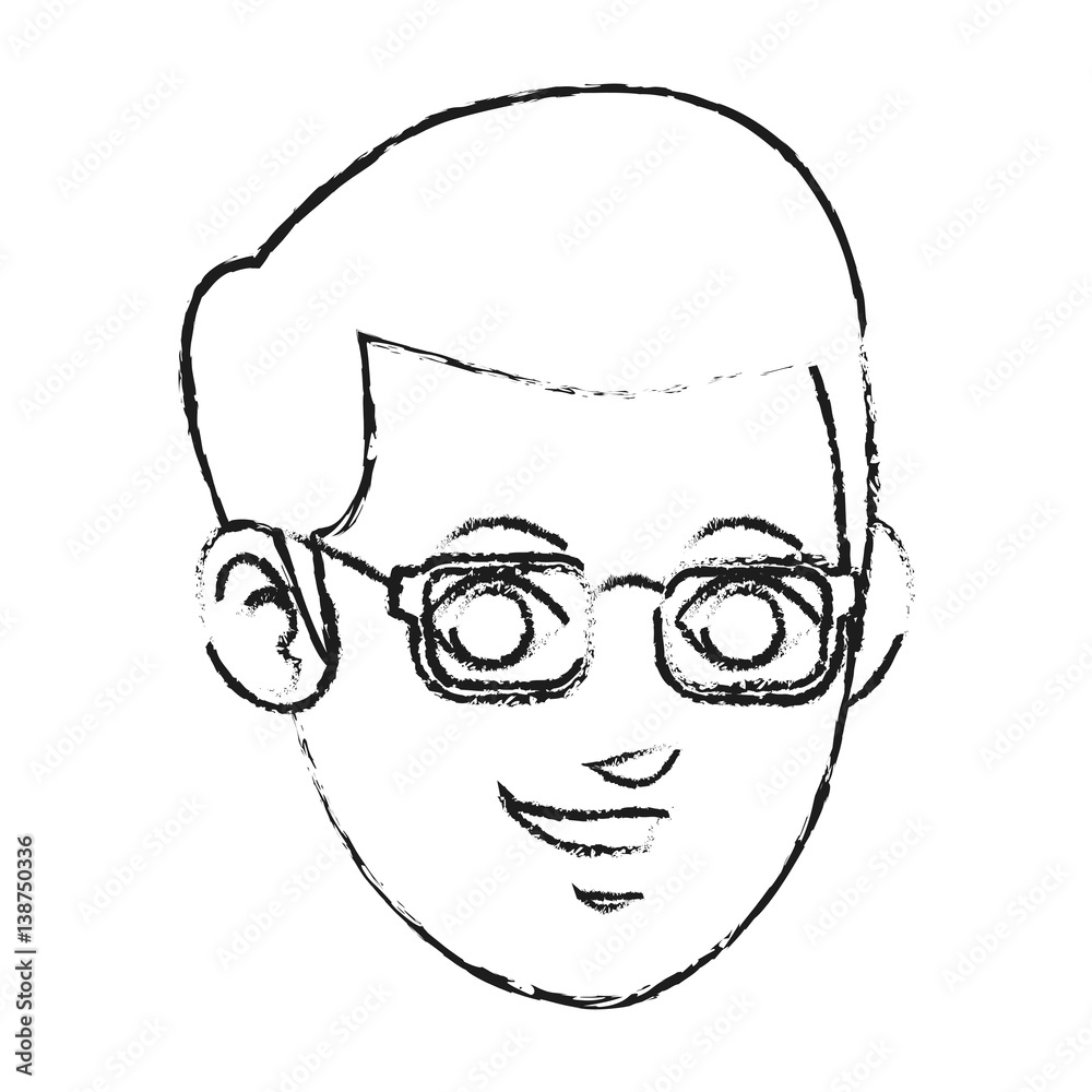 face of man smiling icon image vector illustration design face of man smiling icon image vector illustration design