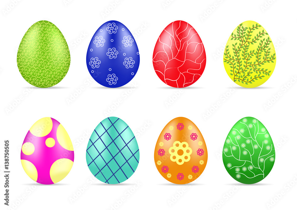 Different Easter eggs Different Easter eggs