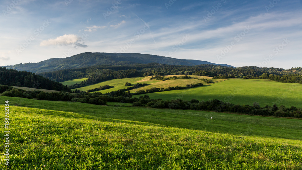 Mountain Kubinska Hola near Dolny Kubin in Slovakia on sunset Mountain Kubinska Hola near Dolny Kubin in Slovakia on sunset
