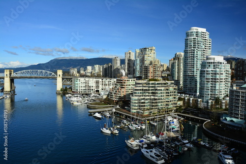 Skyline of Vancouver Canada and False Creek  © Doug Schnurr