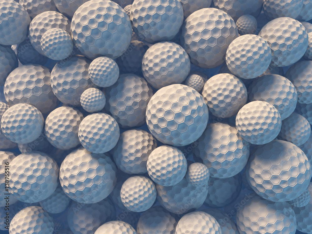Abstract spheres on white surface 3d rendering Abstract spheres on white surface 3d rendering