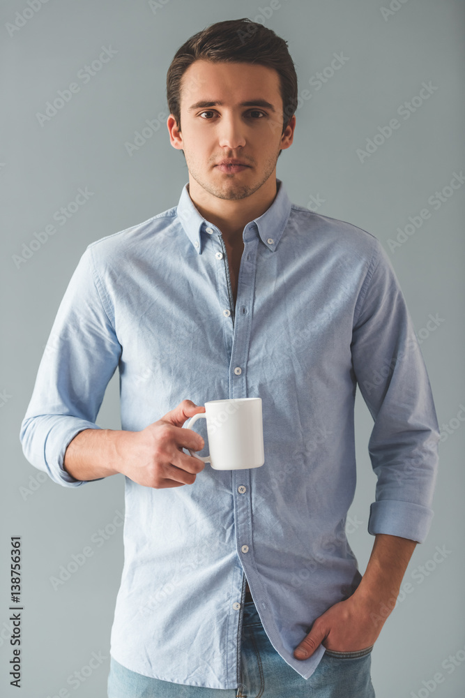 Handsome young businessman Handsome young businessman