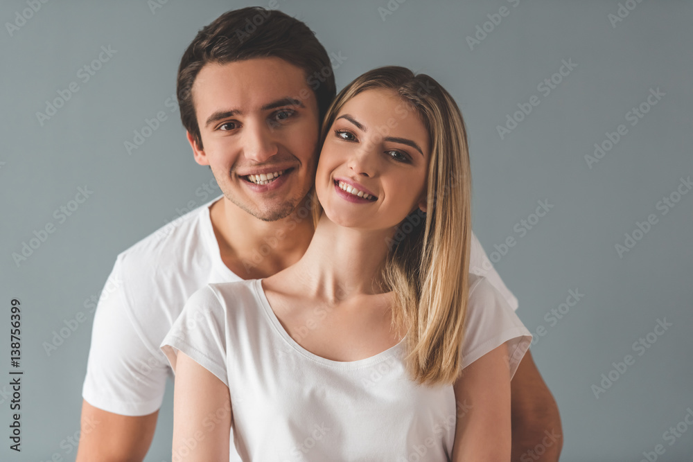 Beautiful young couple Beautiful young couple