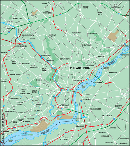 Phliadelphia Area Map