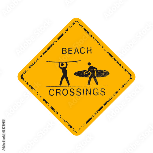 Vintage Beach Crossings - Surfin'