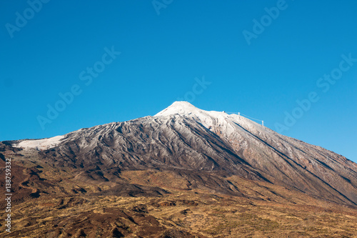 Teide National Park in winter time in Tenerife, Canary Islands