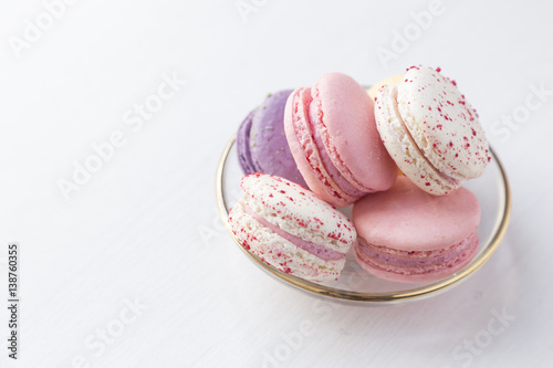 Pastel macaroons photo