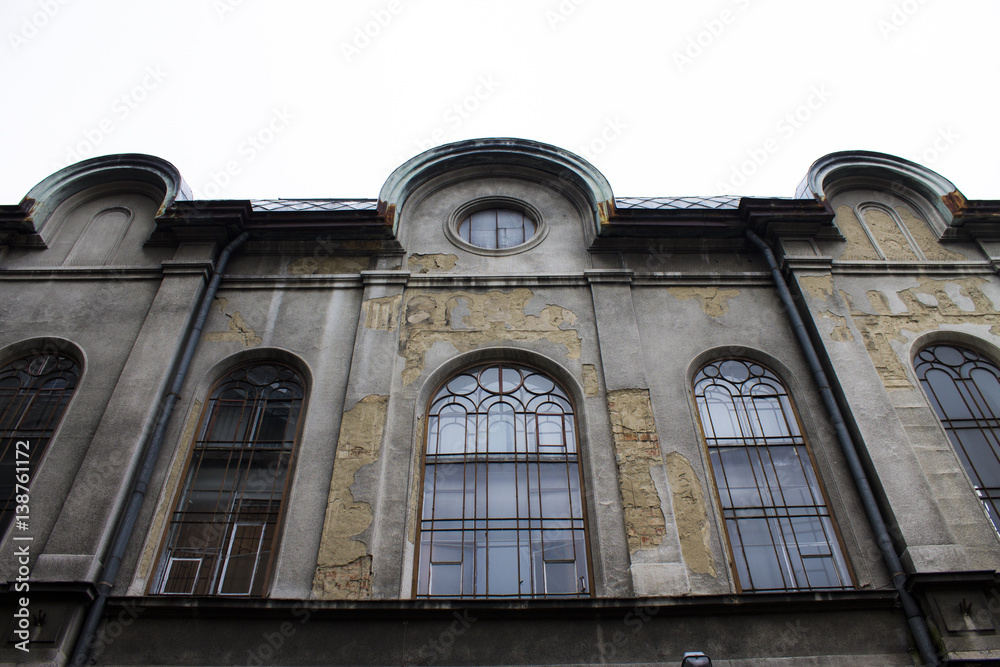 Windows in an old historic building