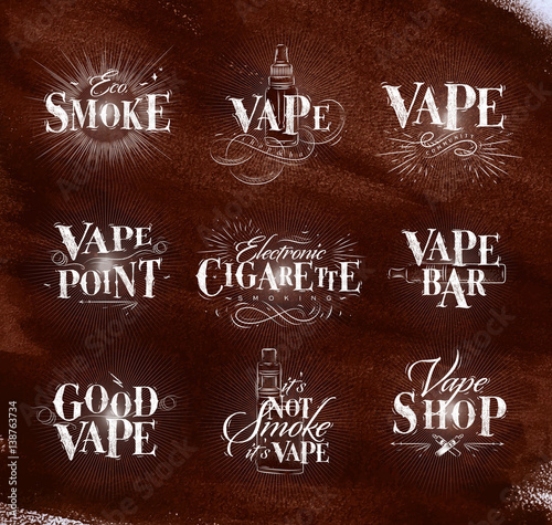 Poster start vape brown
