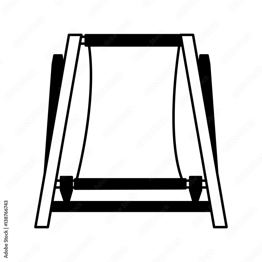 beach chair isolated icon vector illustration design beach chair isolated icon vector illustration design