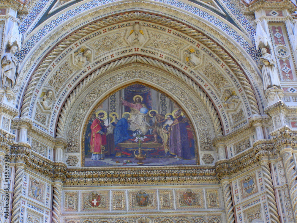 Fototapeta premium Portal katedry, Florencja