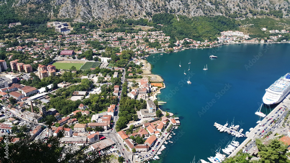 Beautiful cityscape of Kotor Montenegro