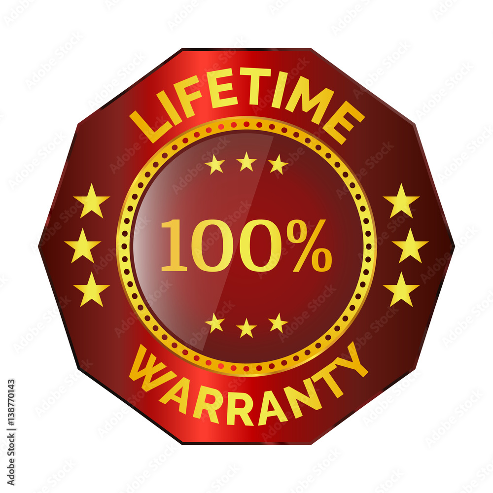lifetime warranty badge lifetime warranty badge