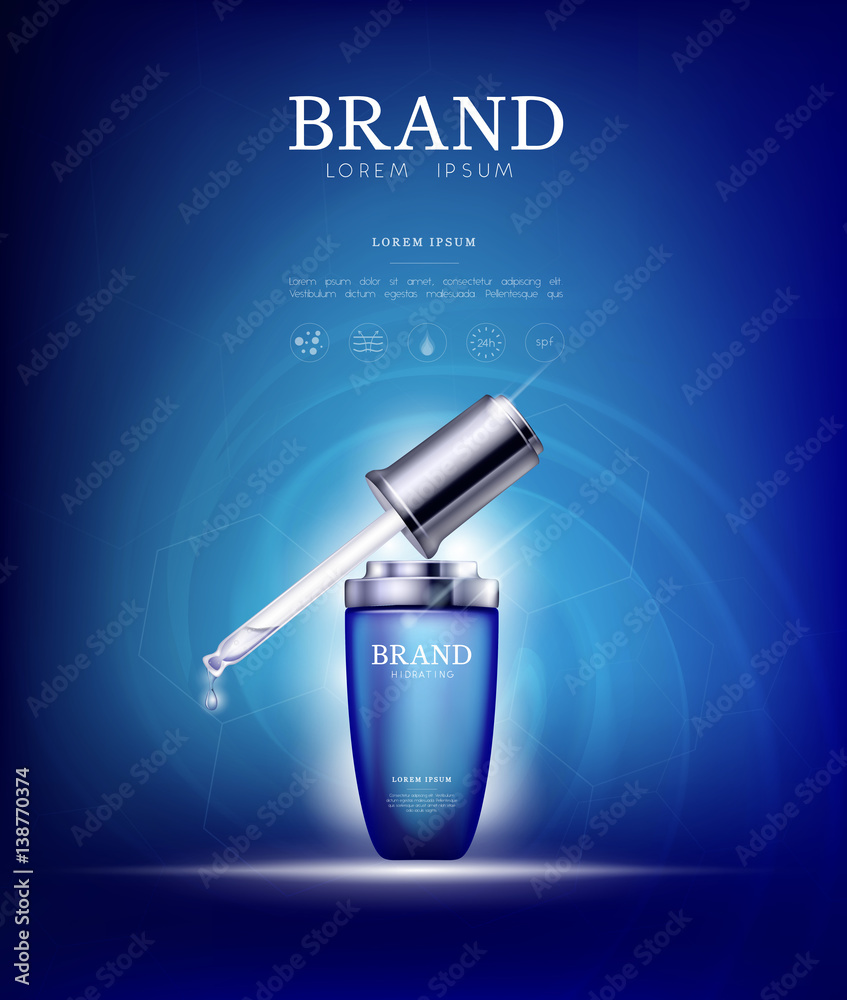 Serum Essence Aqua Sea With Dropper In Bottle Skin Care Collagen