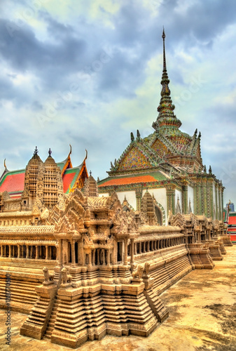 Wat Phra Kaew Ancient, temple of the Emerald Buddha in Bangkok, Thailand