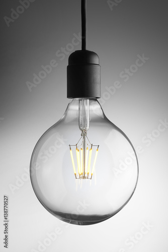 Light bulb with an electric cable