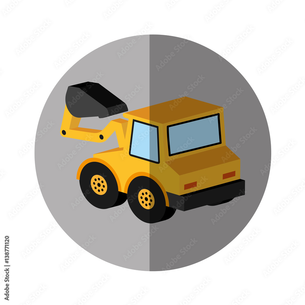 excavator vehicle isometric icon vector illustration design excavator vehicle isometric icon vector illustration design