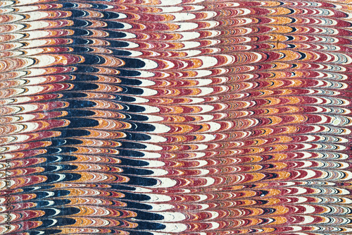 combed marbled paper