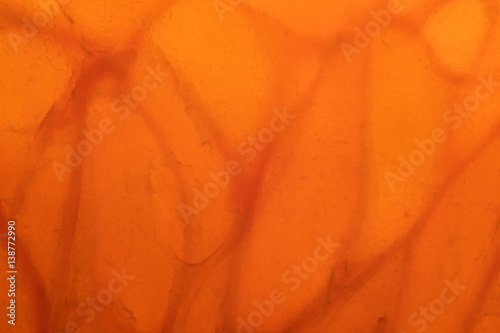 Extreme Close Up of Backlit Orange Slice