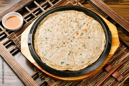 Memiljeon. korean style Buckwheat pancake.