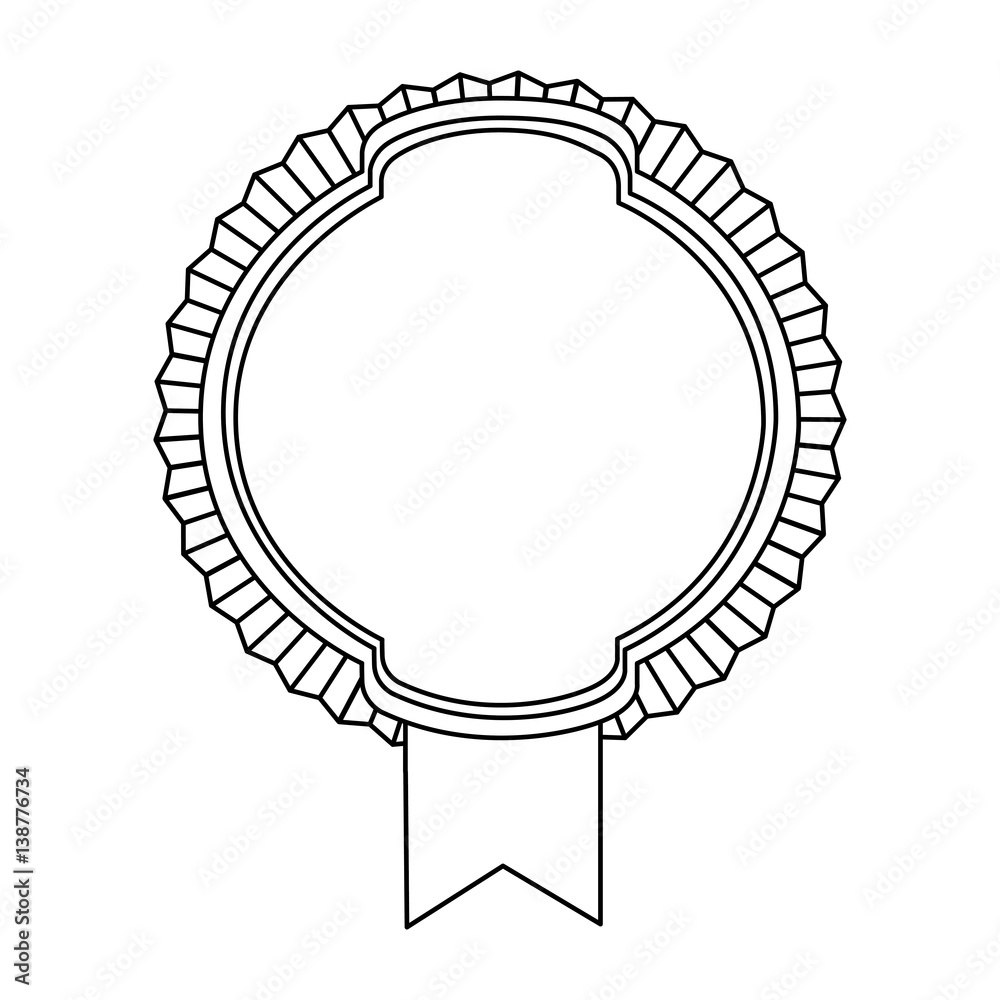 figure emblem round border with ribbon icon, vector illustraction design figure emblem round border with ribbon icon, vector illustraction design