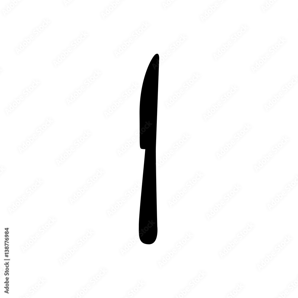 sticker contour knife icon, vector illustraction design image sticker contour knife icon, vector illustraction design image