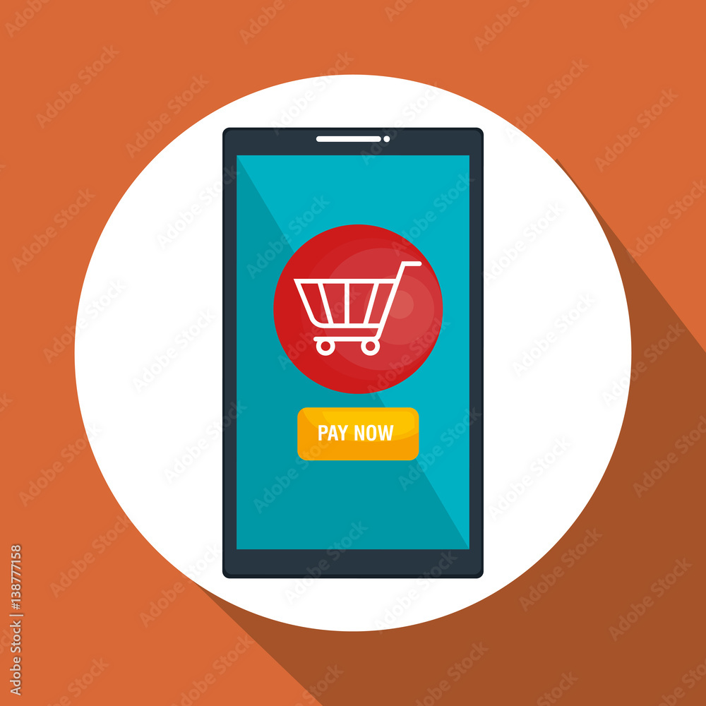 smartphone device electronic commerce vector illustration design smartphone device electronic commerce vector illustration design