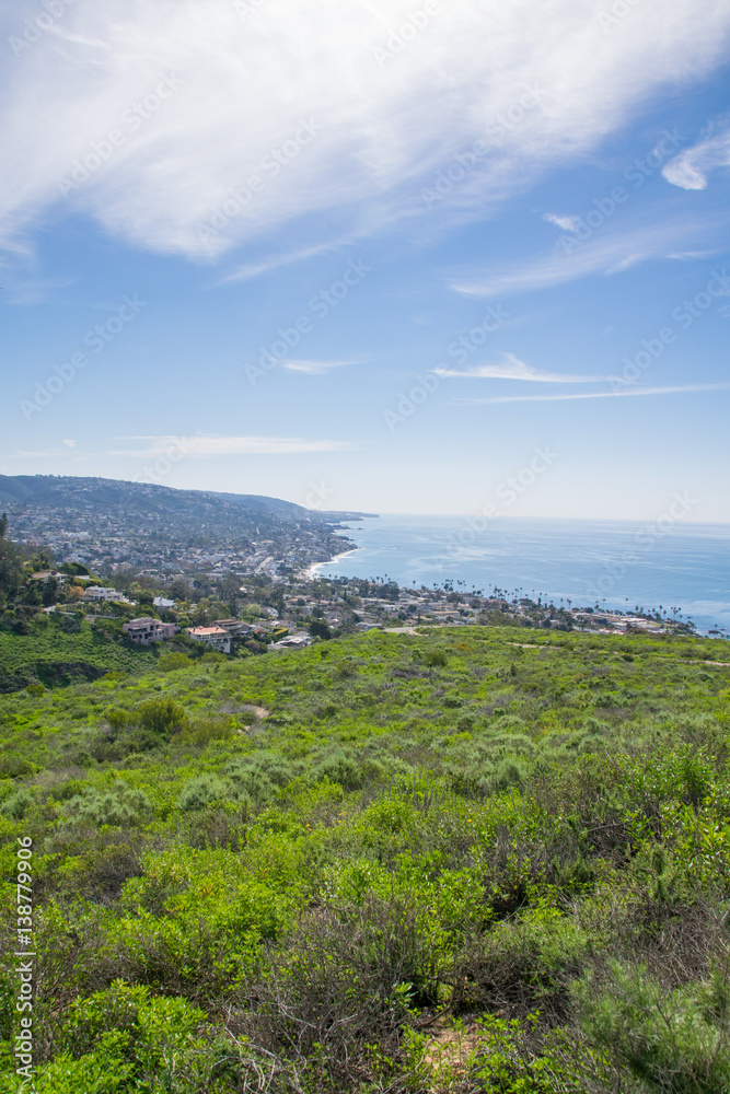 View of Laguna Beach, Southern California 