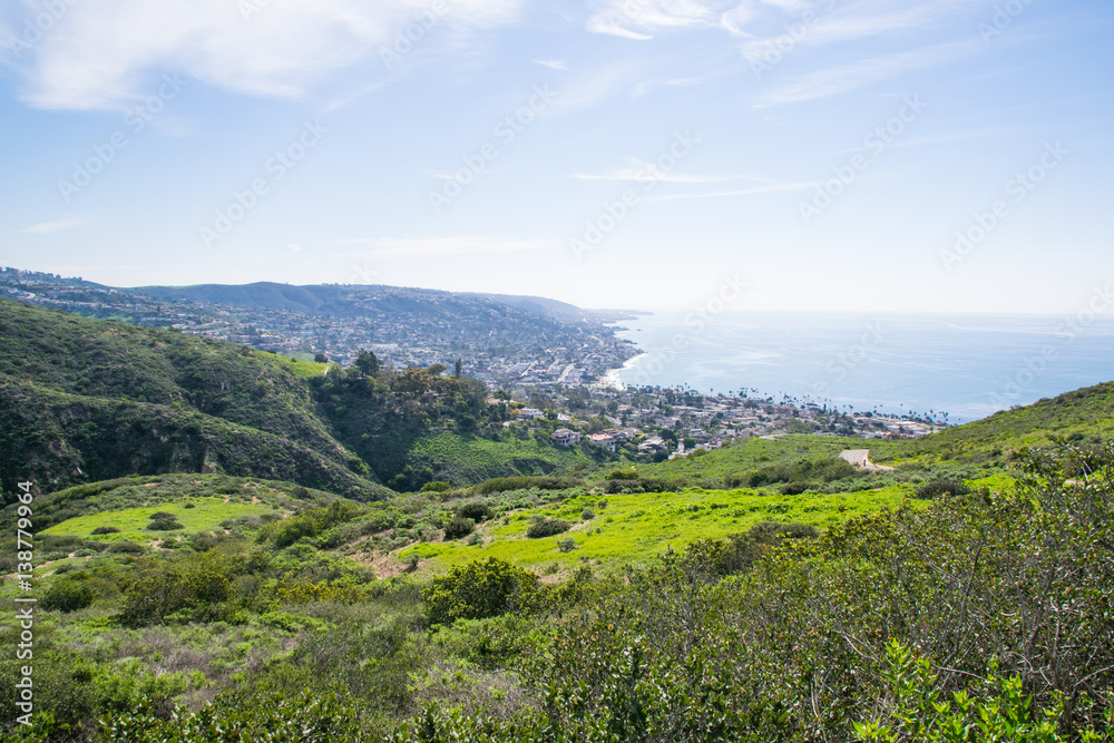 Fototapeta premium View of Laguna Beach, Southern California 