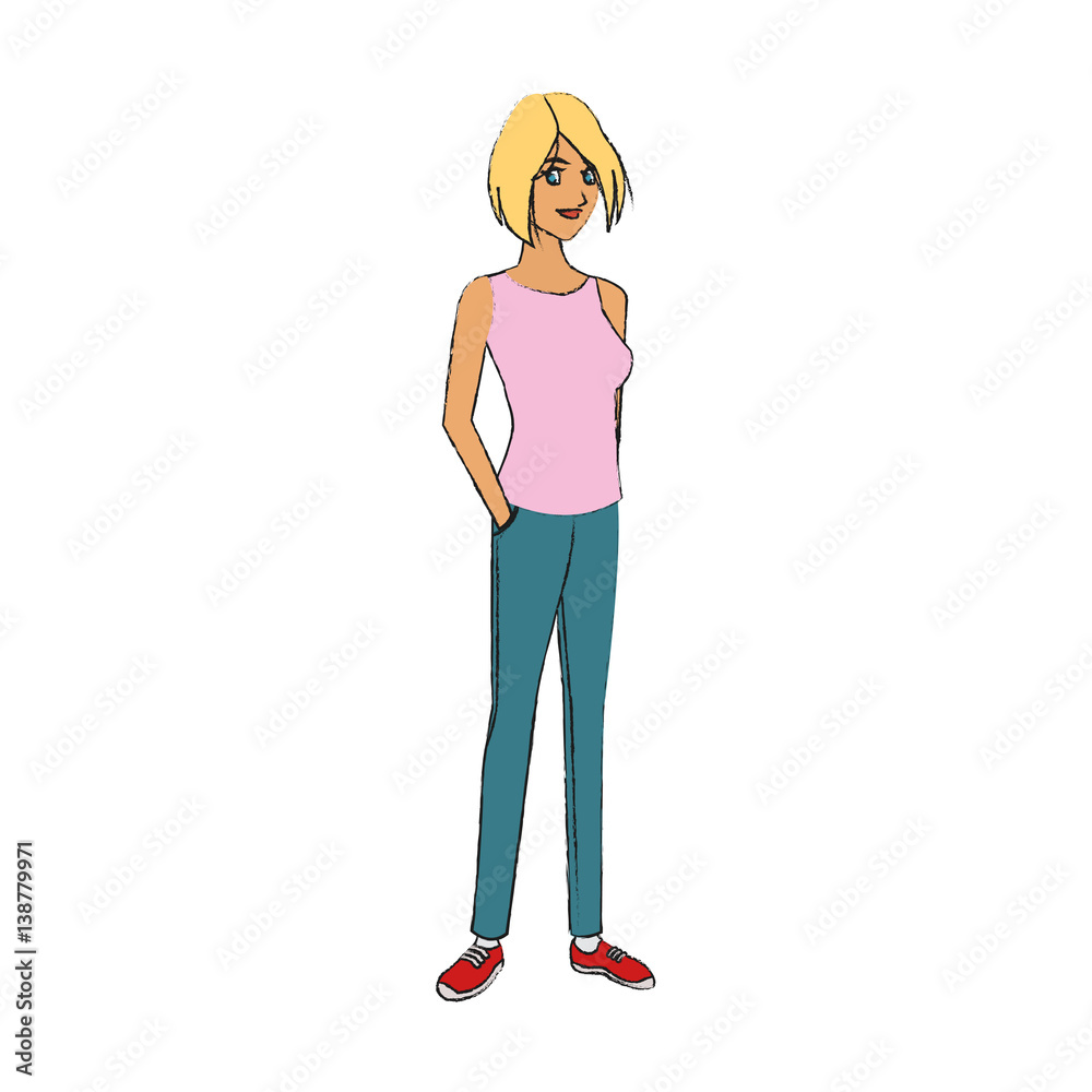 face of pretty young blonde woman icon image vector illustration design face of pretty young blonde woman icon image vector illustration design