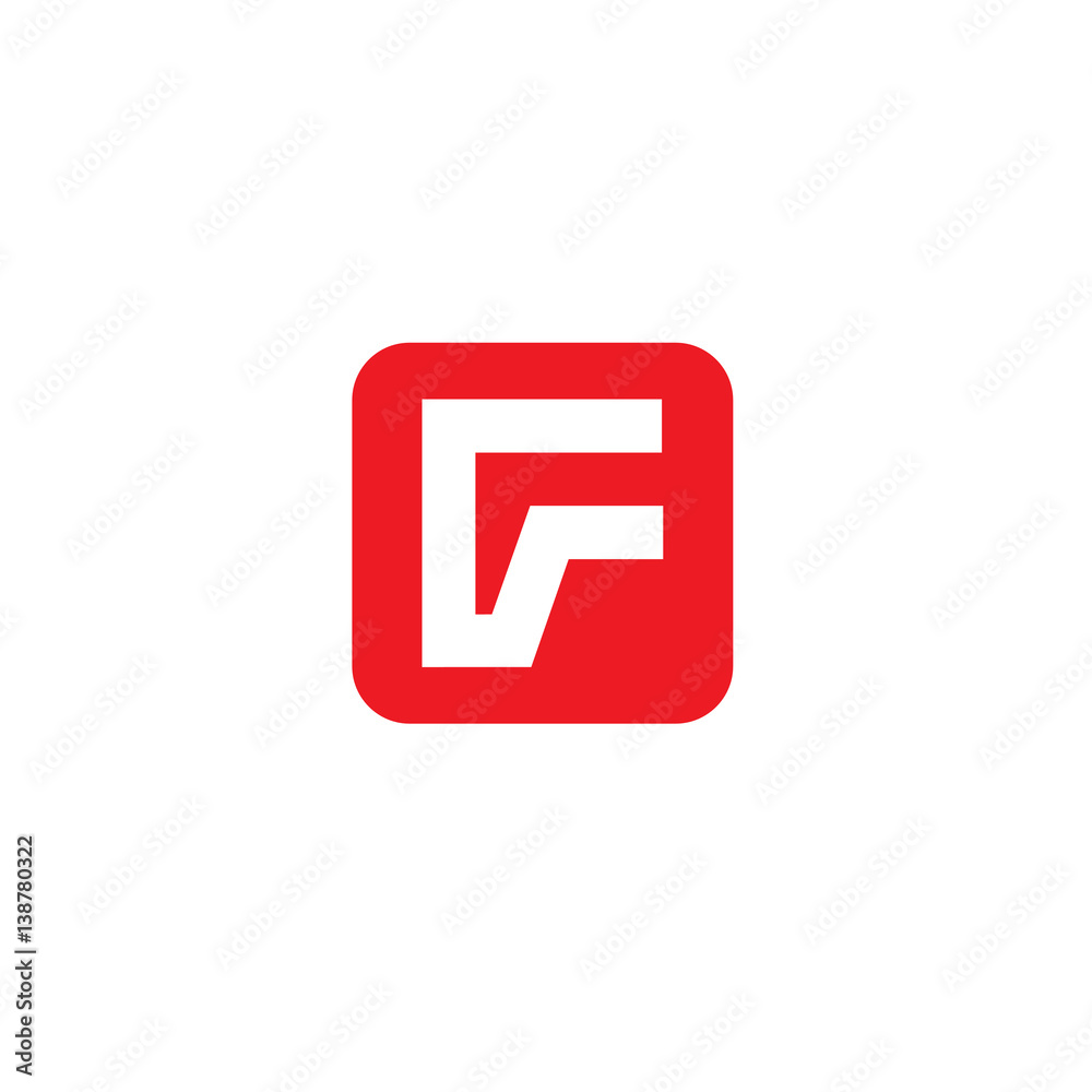 Letter F square logo icon design template elements. Logo initial letter F .
Letter F square logo icon design template elements. Logo initial letter F .