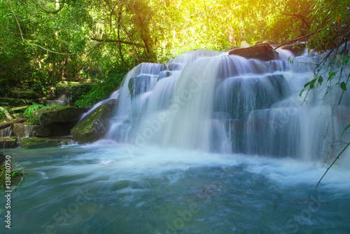 beautiful waterfall in rainforest at phu tub berk mountain phetchabun, Thailand (Mun Dang waterfalls)