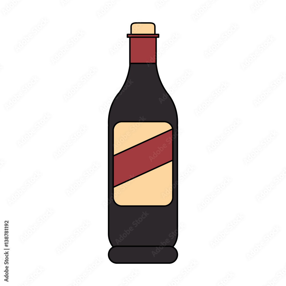 wine bottle icon image vector illustration design 