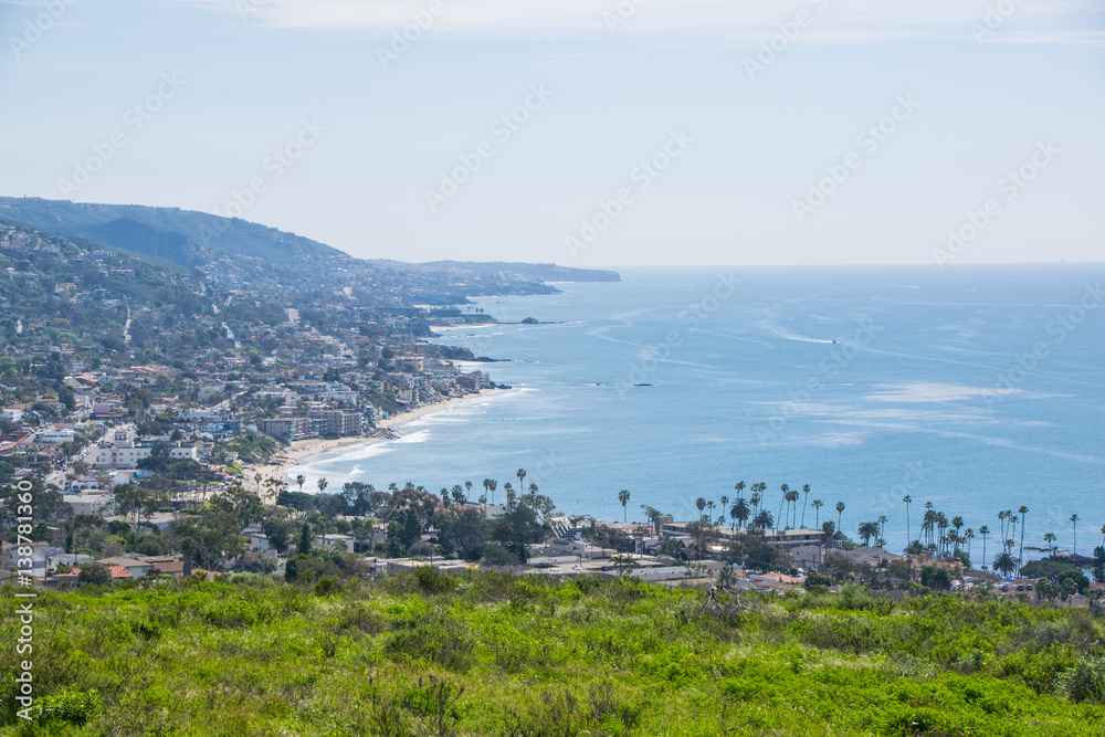 View of Laguna Beach, Southern California 