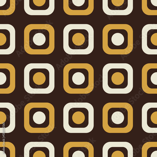 Geometric vector pattern in retro style, modern stylish texture