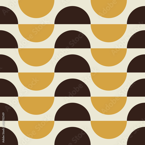 Geometric vector pattern in retro style, modern stylish texture