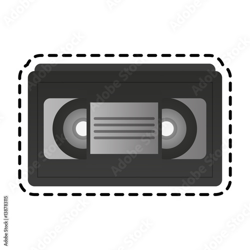 video tape icon image vector illustration design 