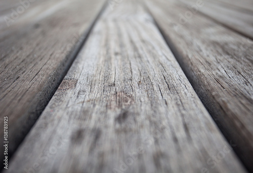 Close up old wooden flooring. Background