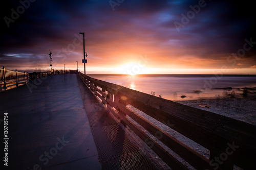 newport pier long exposure