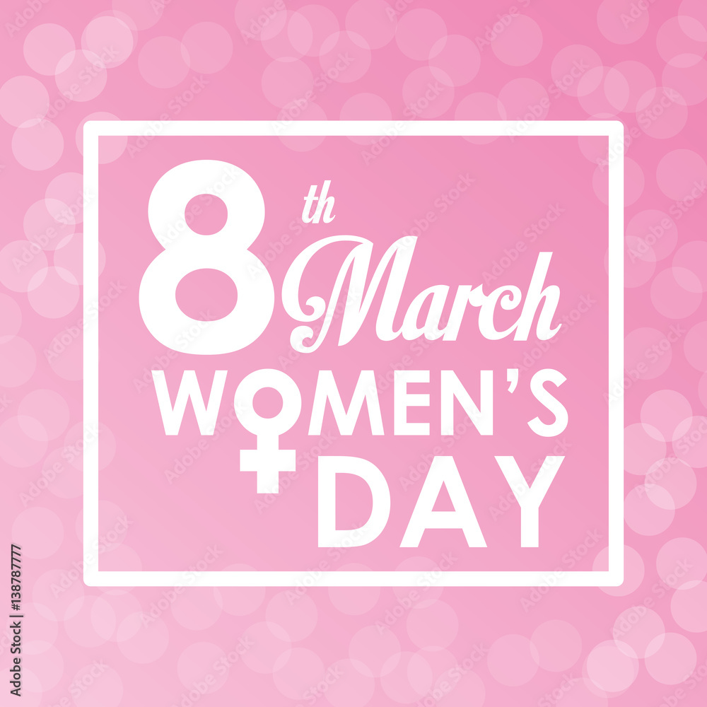 8 march womens day card bubbles background vector illustration eps 10