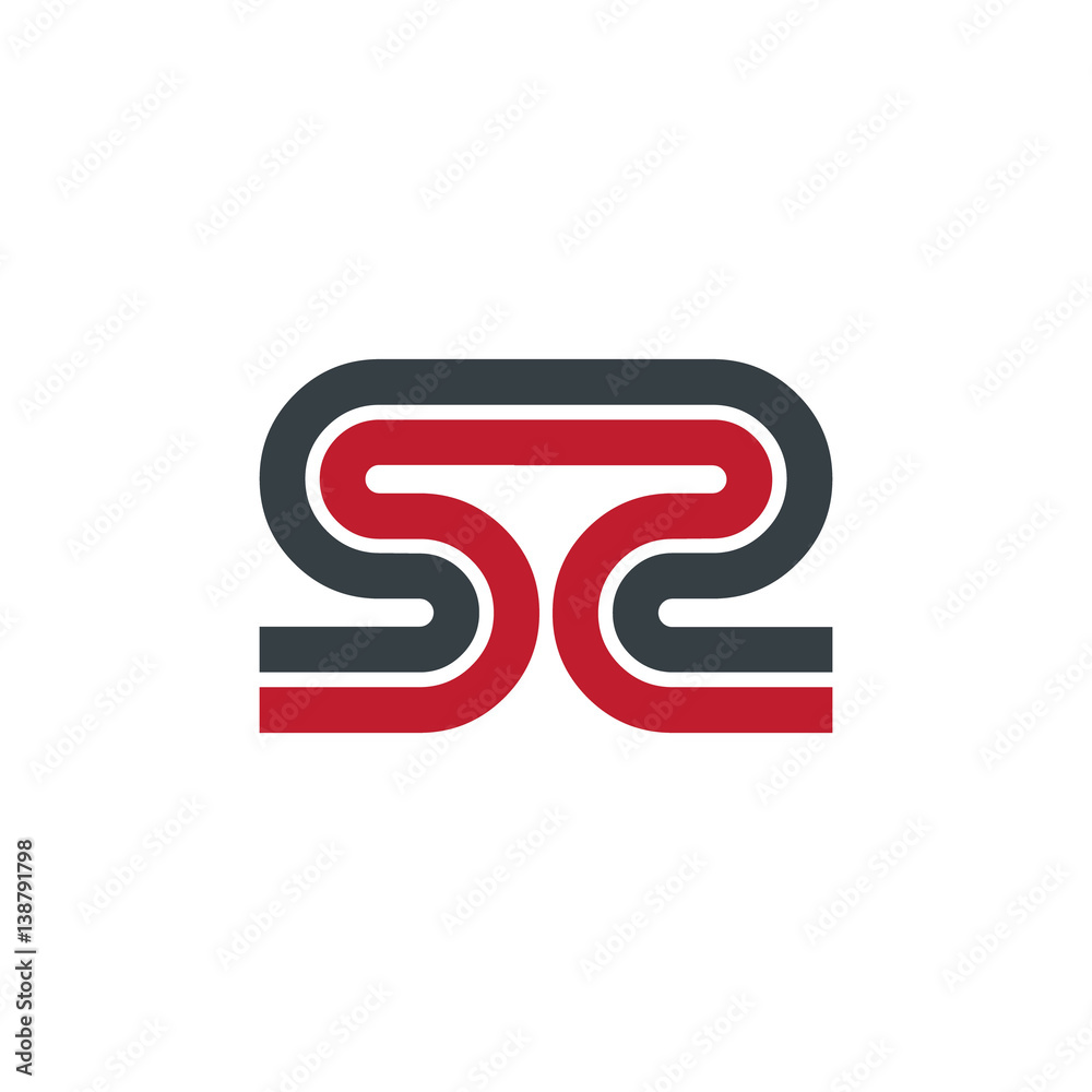 Initial Letter SS Linked Design Logo Initial Letter SS Linked Design Logo