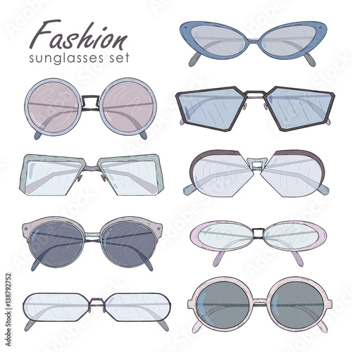 Fashion glasses set