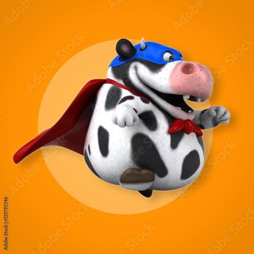 Super cow - 3D Illustration