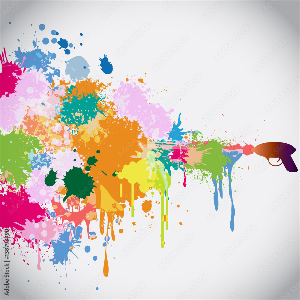 Fototapeta premium Abstract background Songkran Festival: The Water Splash Festival. Vector and Illustration, EPS 10