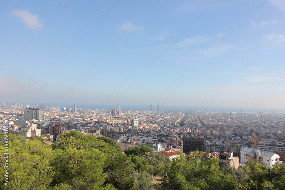 Ausblick über Barcelona