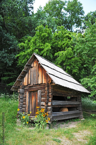 Ancient wooden barn